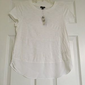 NWT EXPRESS WHITE TEE XS